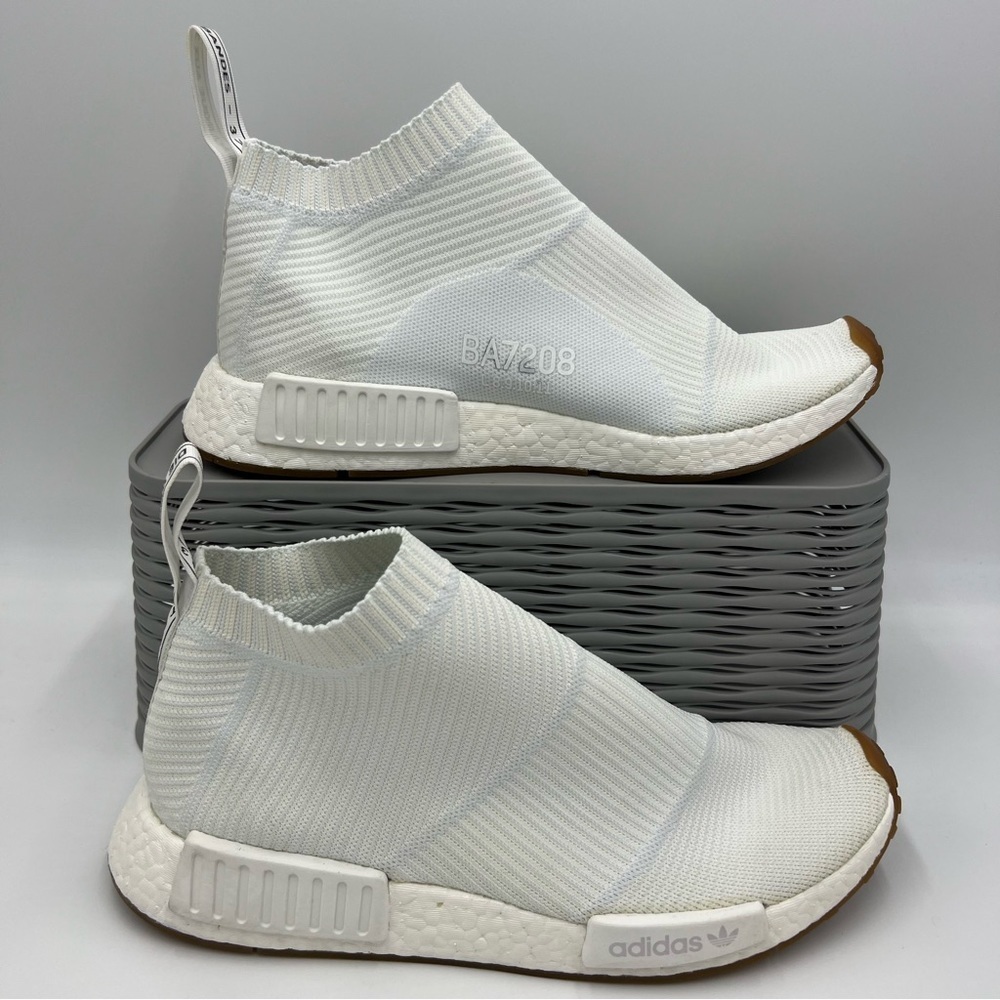 Adidas NMD City Sock Gum Pack White Rare Primeknit GUC Size 10 - Picture 2 of 15